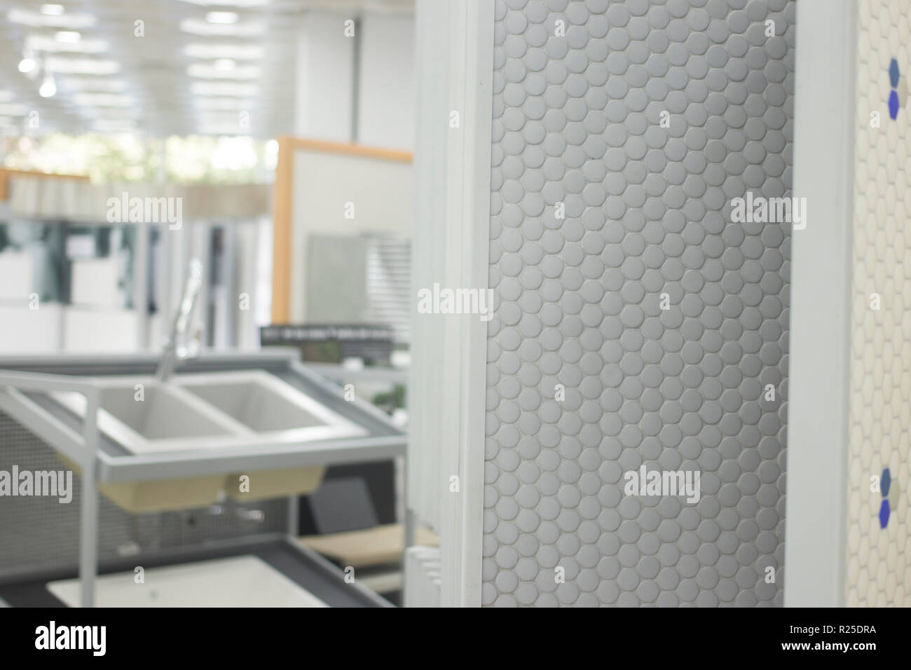 Kitchen Bathroom Tiles Showroom Display Of New Tiling Option For