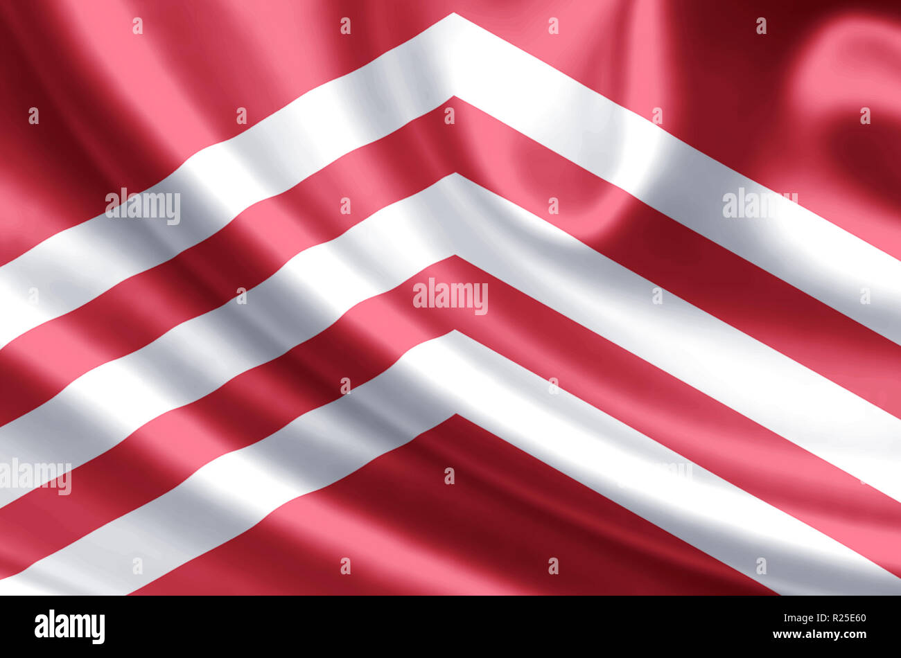 Glamorgan  waving and closeup flag illustration. Perfect for background or texture purposes. Stock Photo