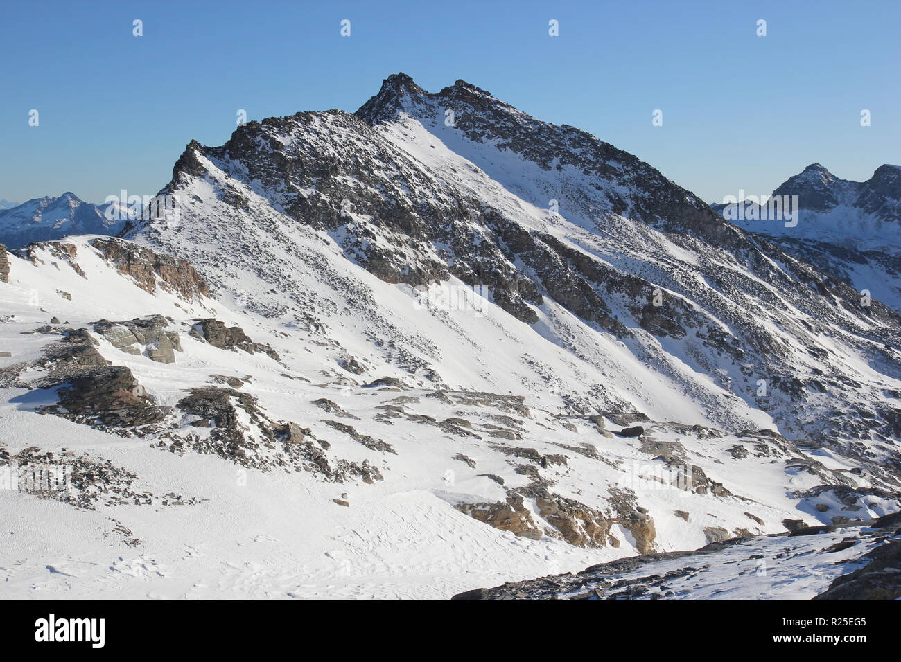 Mount Weißseekopf in winter, Goldberg mountains, Carinthia, Alpe Adria Trail, Austria, central Europe Stock Photo
