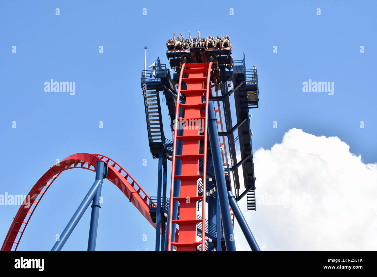 Tampa, Florida. October 06, 2018 . People at the highest point of ...