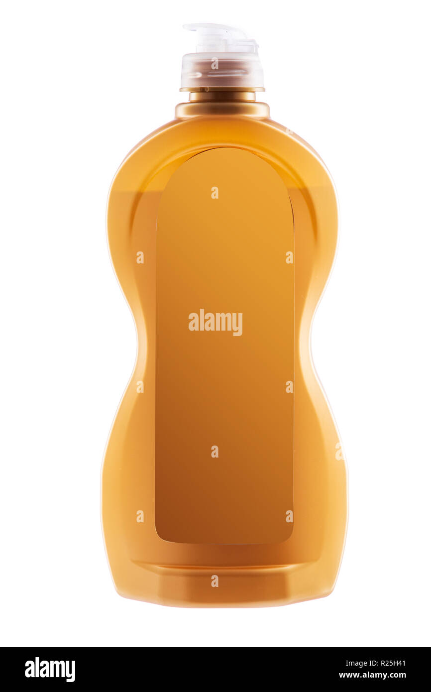 House cleaning product. Plastic bottle with dishwashing liquid soap