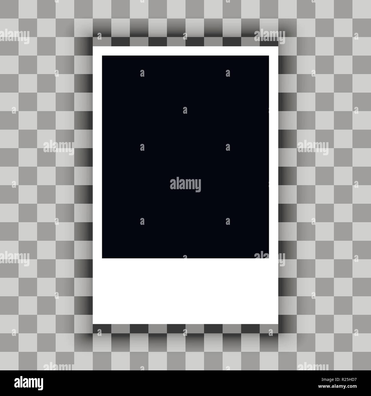 Blank of paper sheet on transparent background. Vector Stock Vector ...