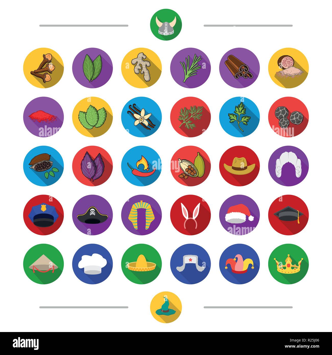 Seasoning, additive, spices and other icon in cartoon style .Head ...