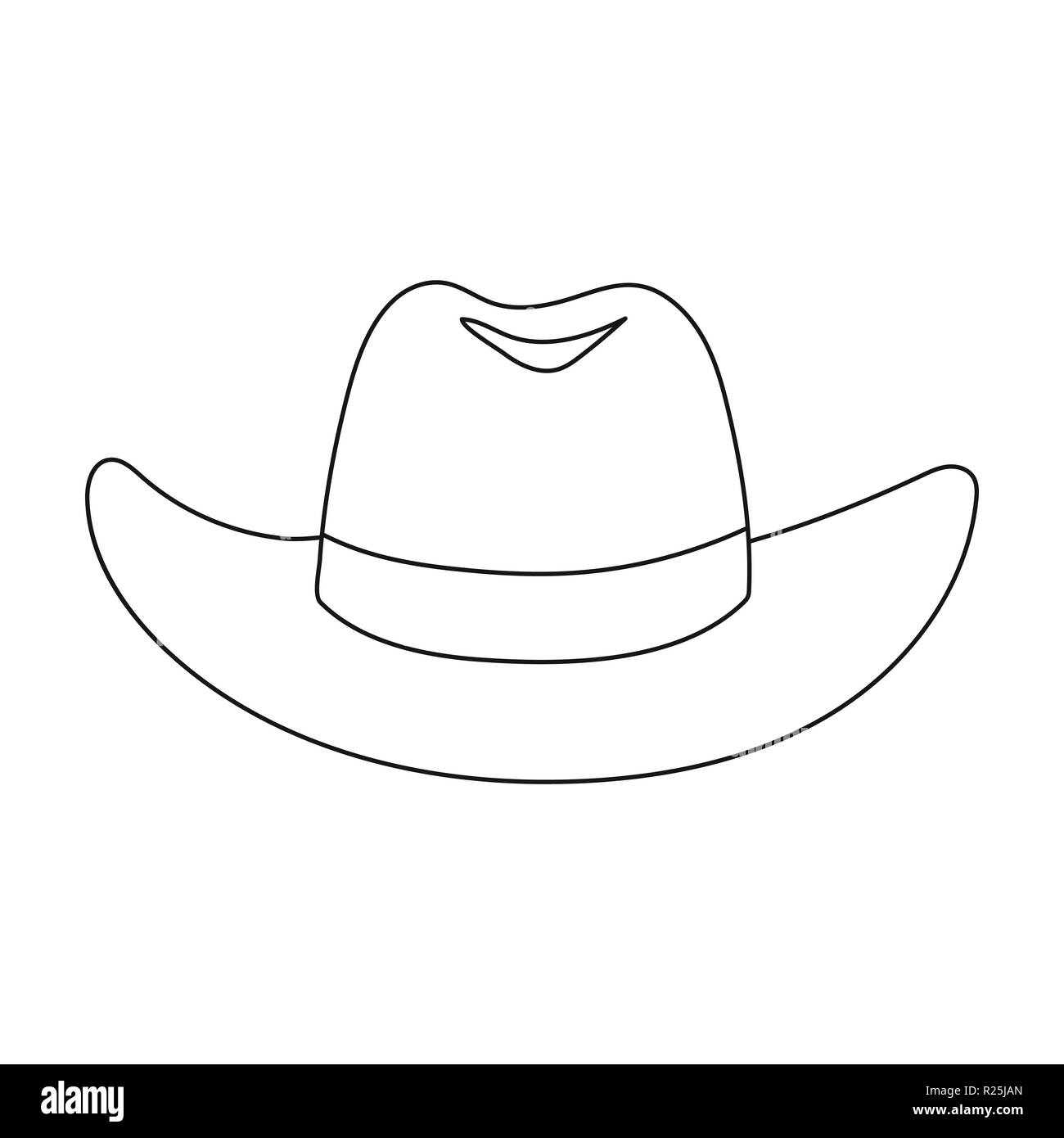 cowboy hat outline