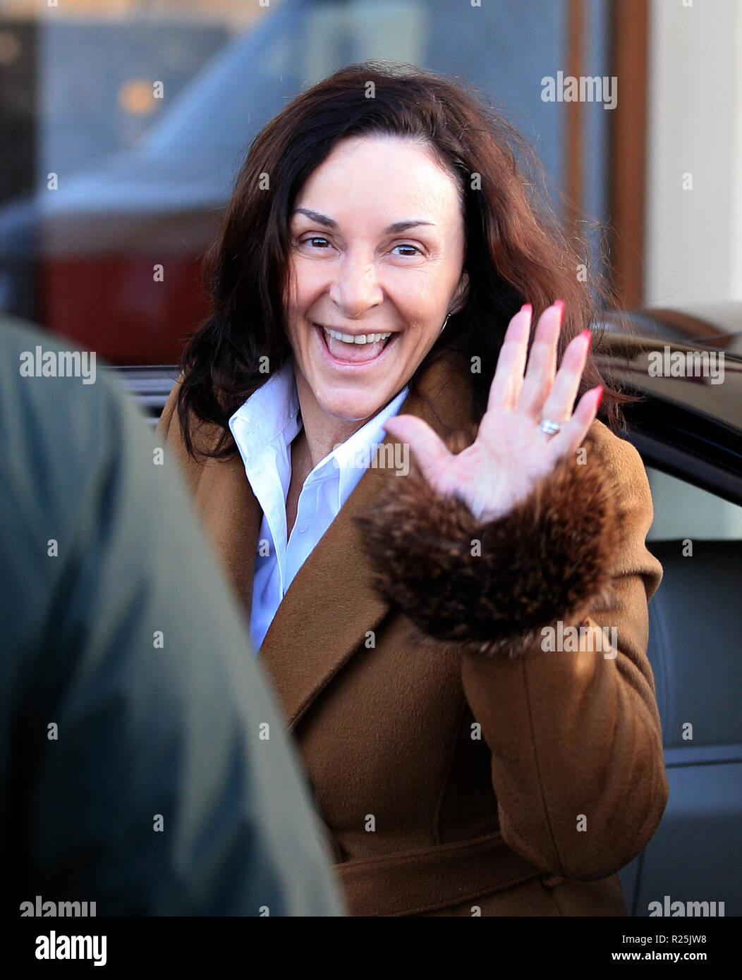 Judge Shirley Ballas arrives at Blackpool Tower Ballroom ahead of