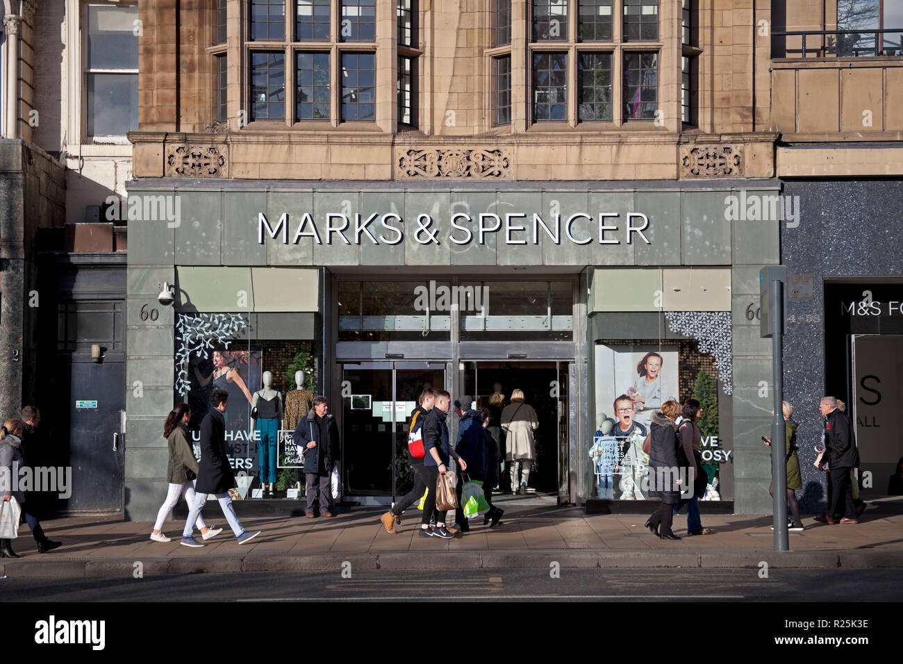 Marks & Spencer store, Princes Street, Edinburgh, Scotland, UK Stock Photo