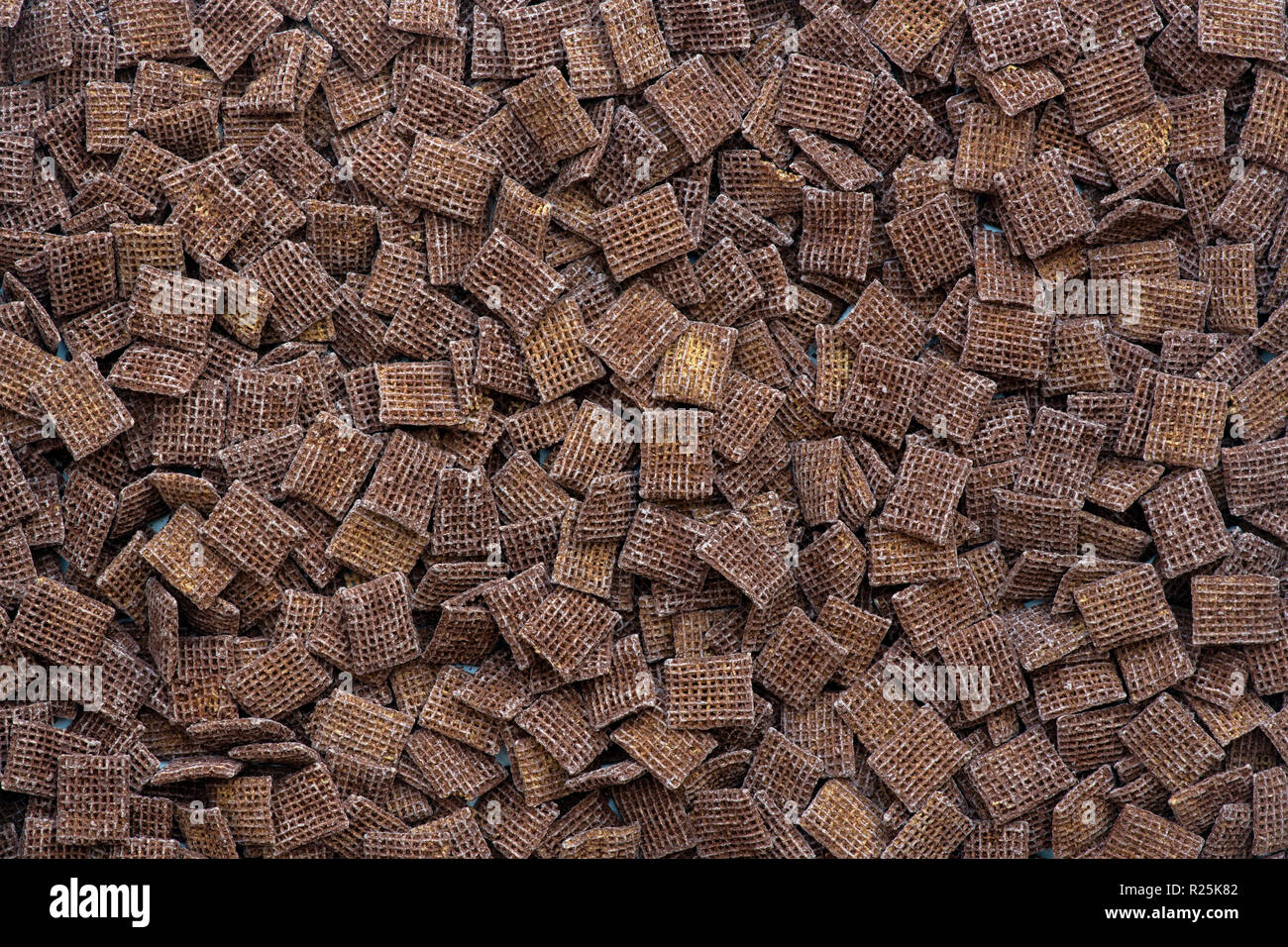 Coco Shreddies. Chocolate flavoured breakfast cereal Stock Photo