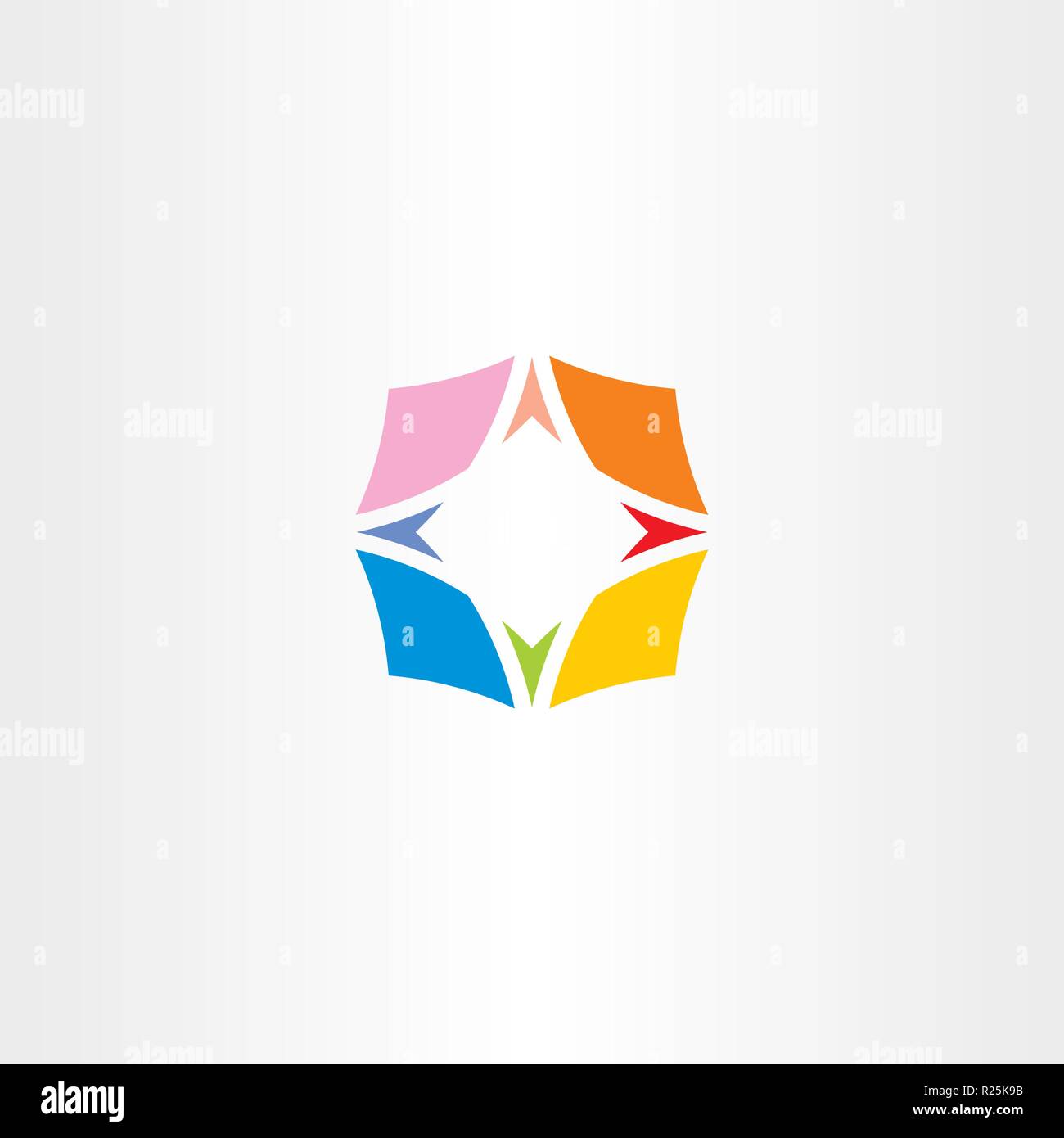 compass symbol colorful vector icon Stock Vector