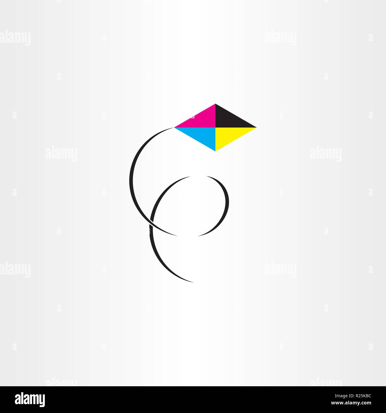flying kite illustration icon Stock Vector Image & Art - Alamy