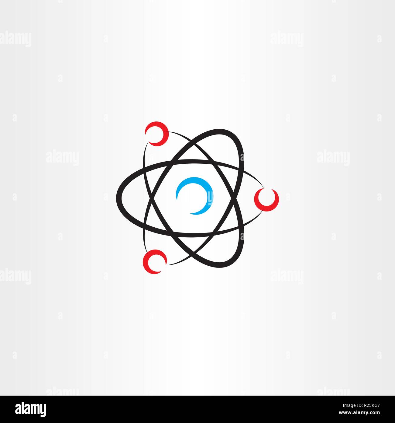 nucleus atom vector icon logo Stock Vector
