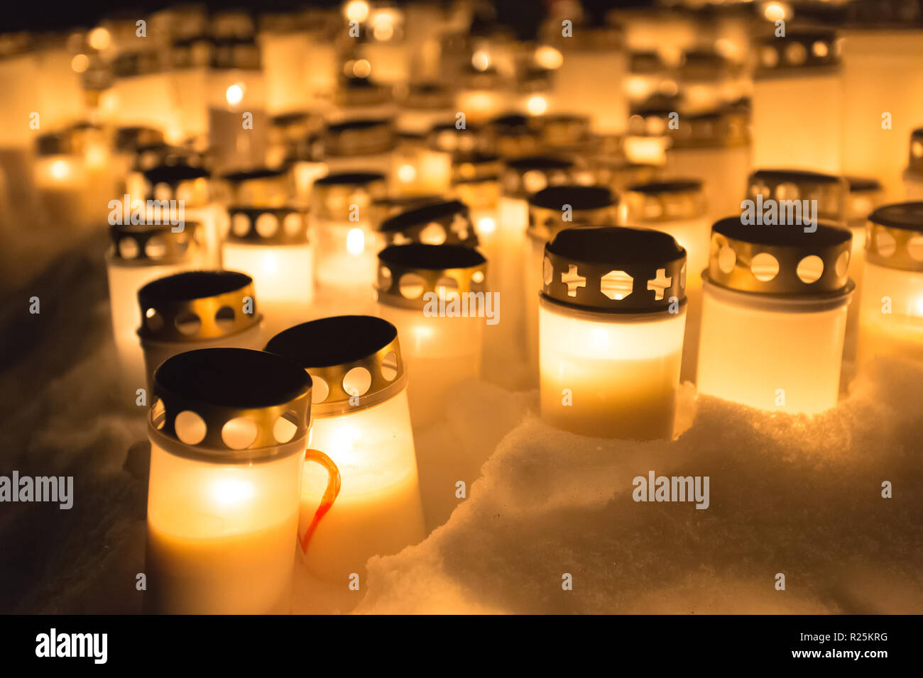 Photo of memorial candles Stock Photo Alamy