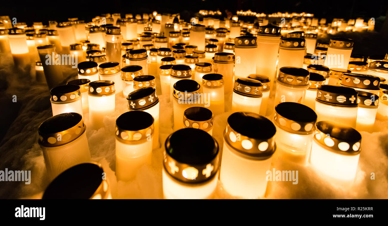 Photo of memorial candles Stock Photo Alamy