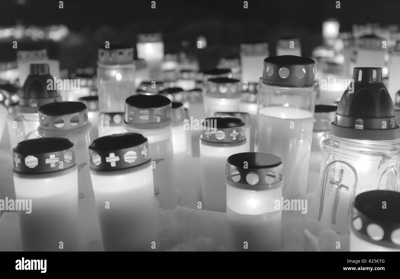 Photo of memorial candles Stock Photo Alamy