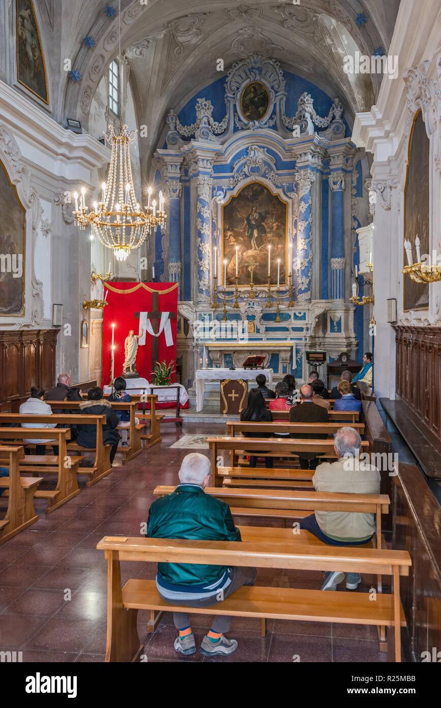 Chiesa dell'Immacolata Concezione, Immaculate Conception Church, 18th century, Gallipoli, Apulia, Italy Stock Photo
