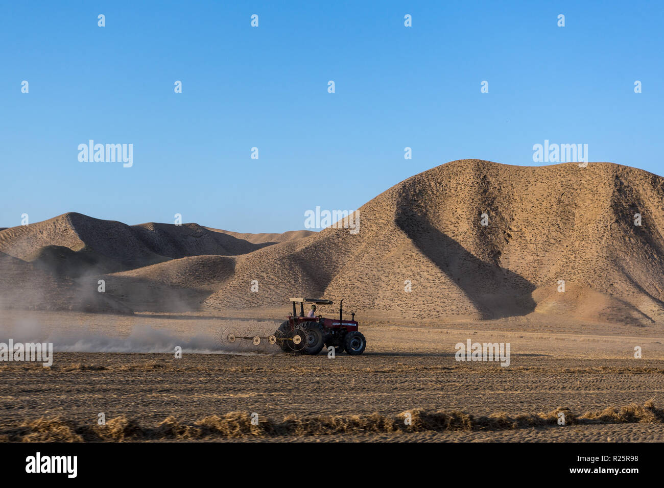 Gokcheh Dagh hills of Turkmen Sahra, Golestan province of Iran on September 30, 2018. Stock Photo