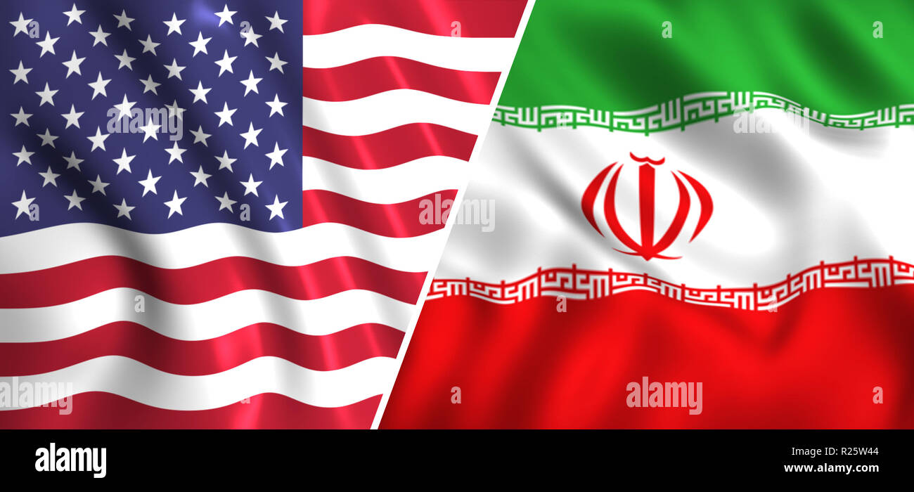 Flags of iran and usa hires stock photography and images Alamy
