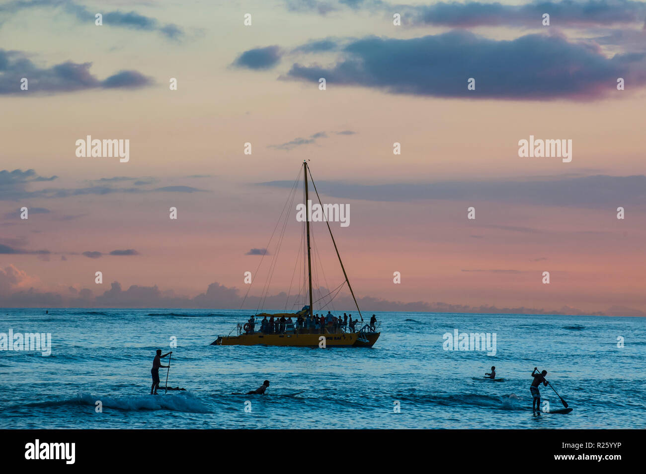 Polynesian boat hires stock photography and images Alamy