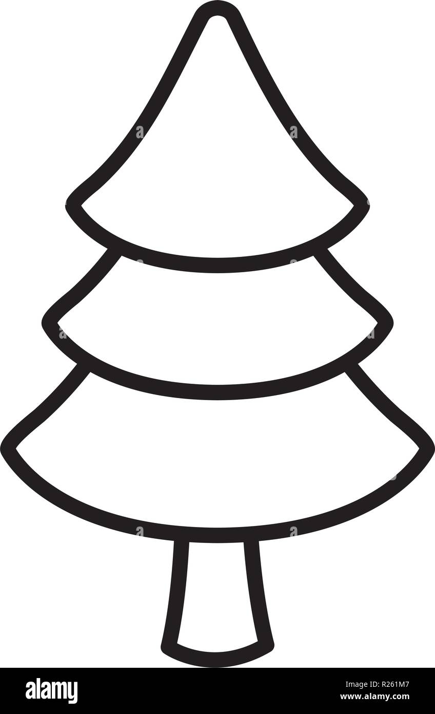 pine tree over white background, vector illustration Stock Vector Image ...