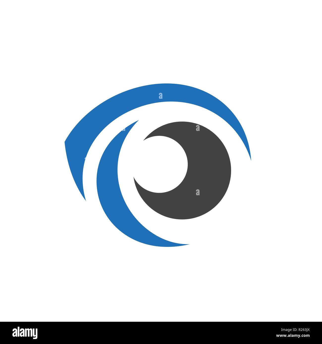 Cool Eye Logo Element Isolated On White Background Vector Illustration Stock Vector Image Art Alamy