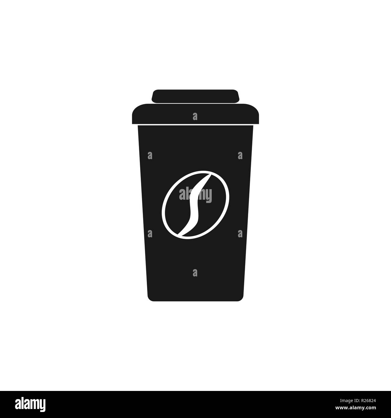 Coffee cup icon. Vector illustration Flat Stock Vector