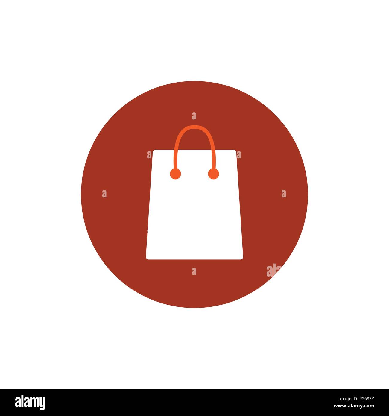 Shopping bag icon. Vector illustration Flat Stock Vector Image & Art ...