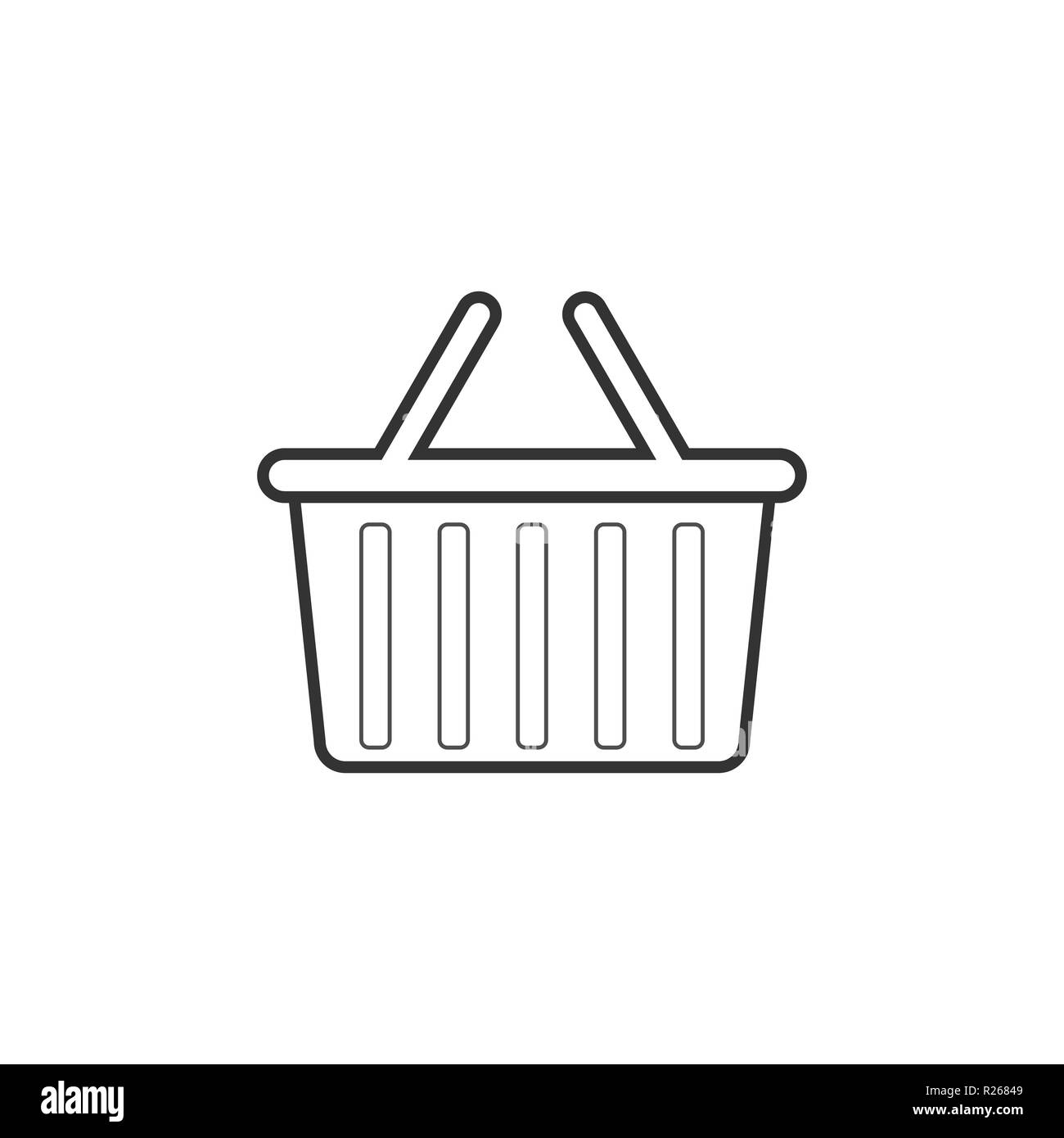 Shopping basket icon. Flat design Vector Stock Vector Image & Art - Alamy