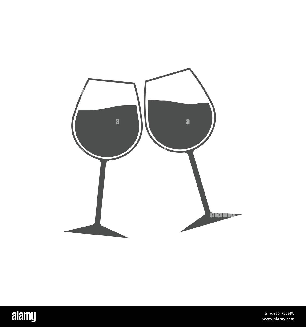 Wine glass icon. Goblet symbol. Vector Flat design Stock Vector Image