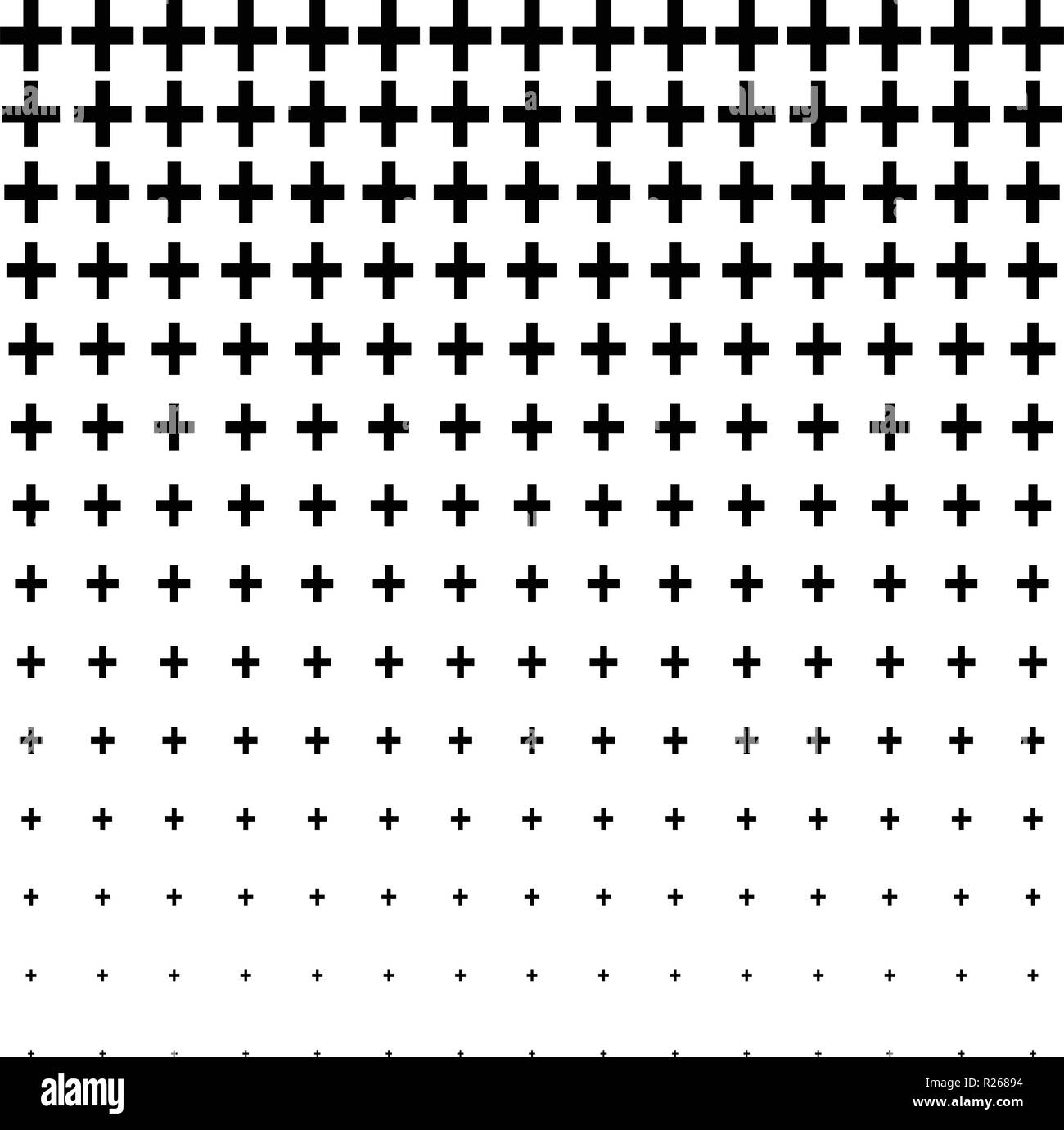Black and white abstract plus sign seamless, pattern Stock Vector Image ...