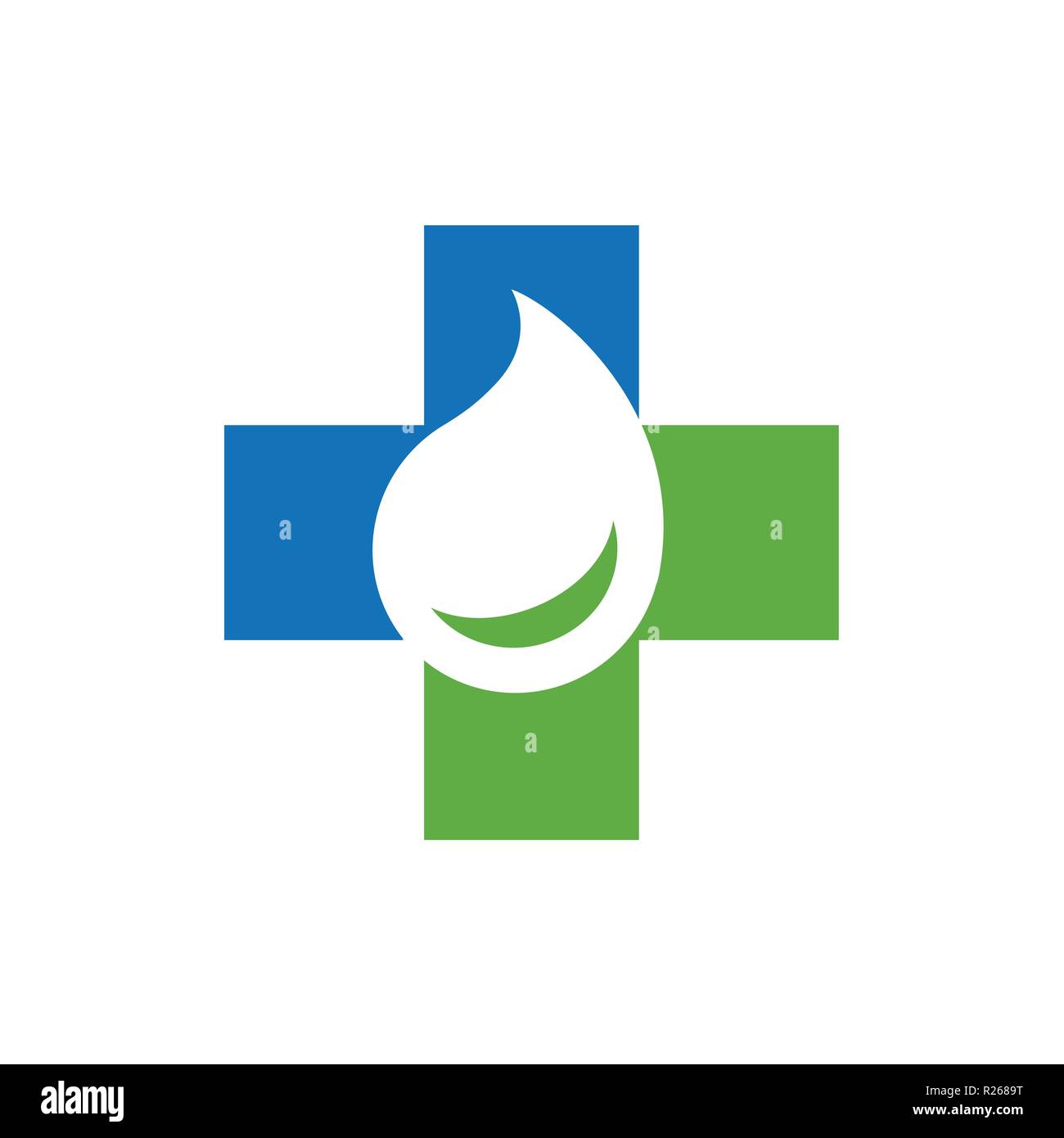 Medical Oil or Water Logo Template. Clean and simple logo template, suitable for medical business. Features:EPS vector file format. Stock Vector