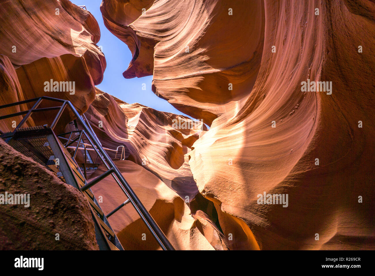 Lower Antelope Canyon in Arizona Stock Photo