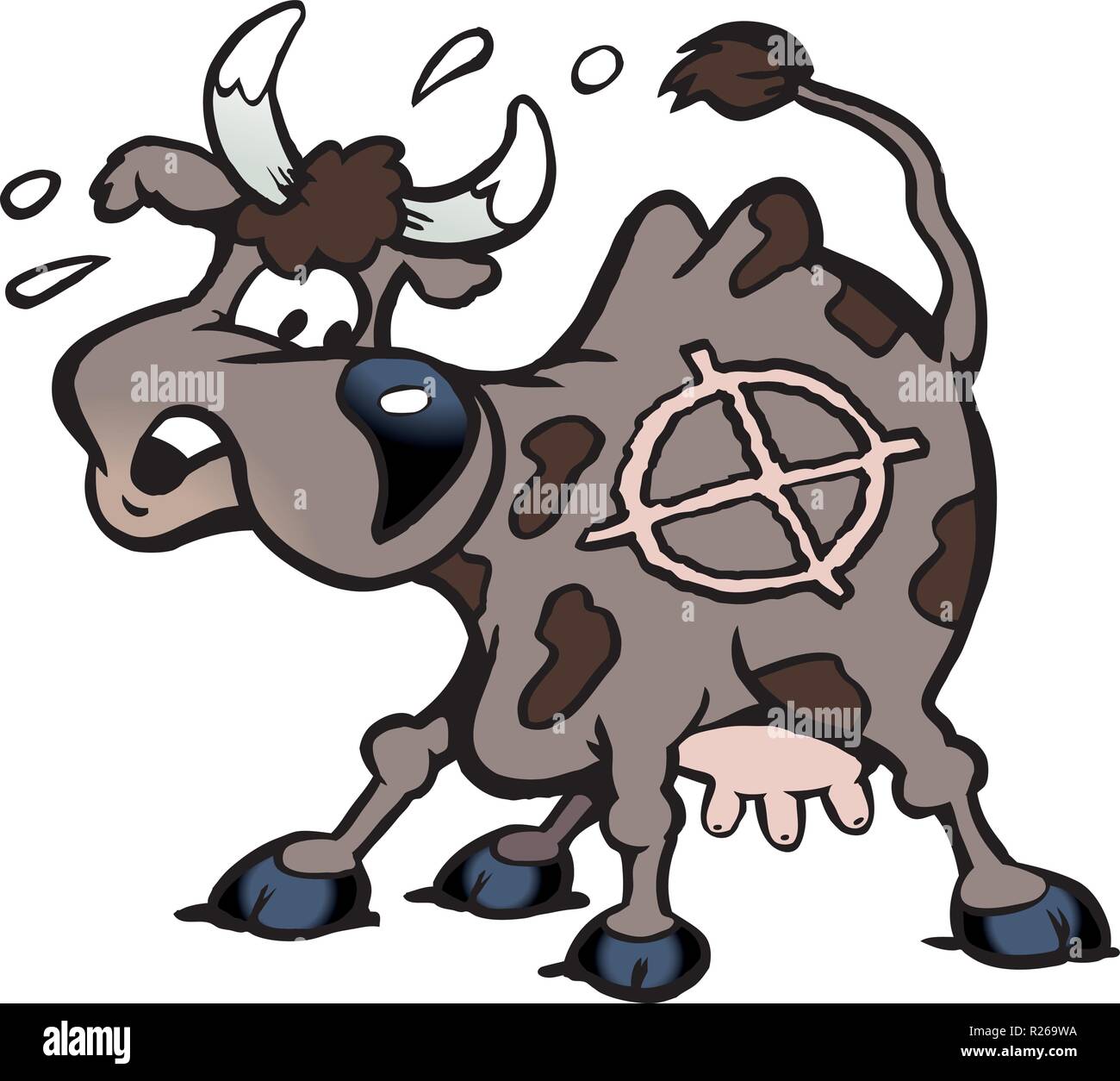 Branded cow Stock Vector Images - Alamy