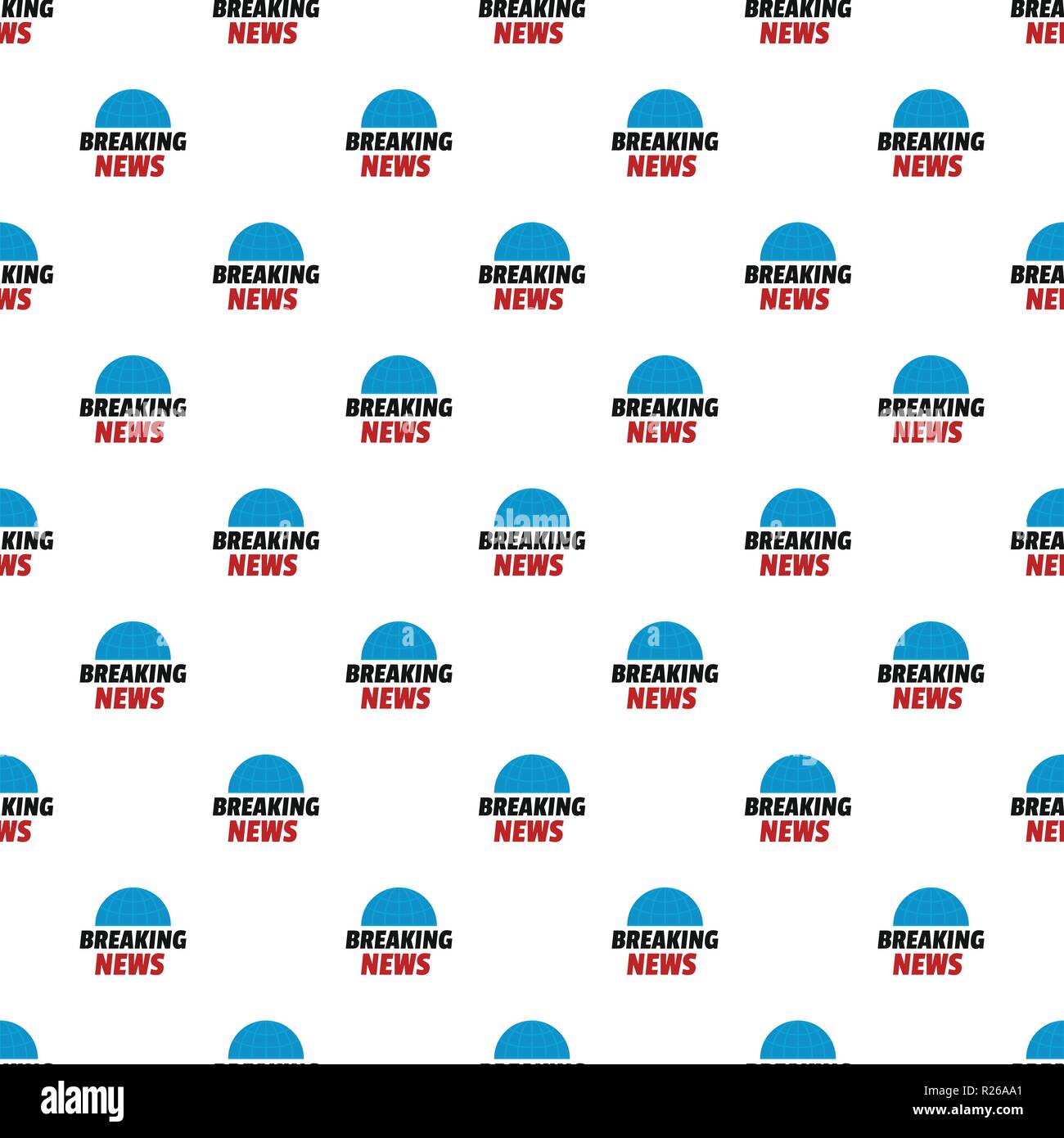 Live media pattern seamless in flat style for any design Stock Vector