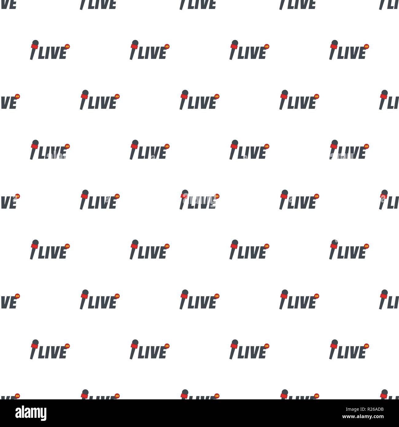 Live pattern seamless in flat style for any design Stock Vector