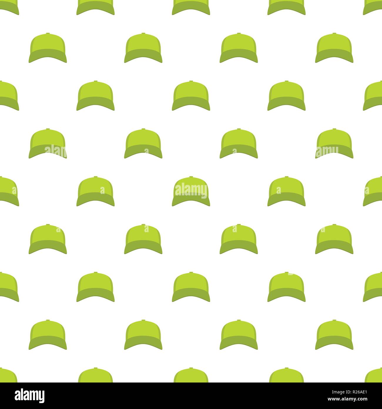Baseball cap in front pattern seamless in flat style for any design ...