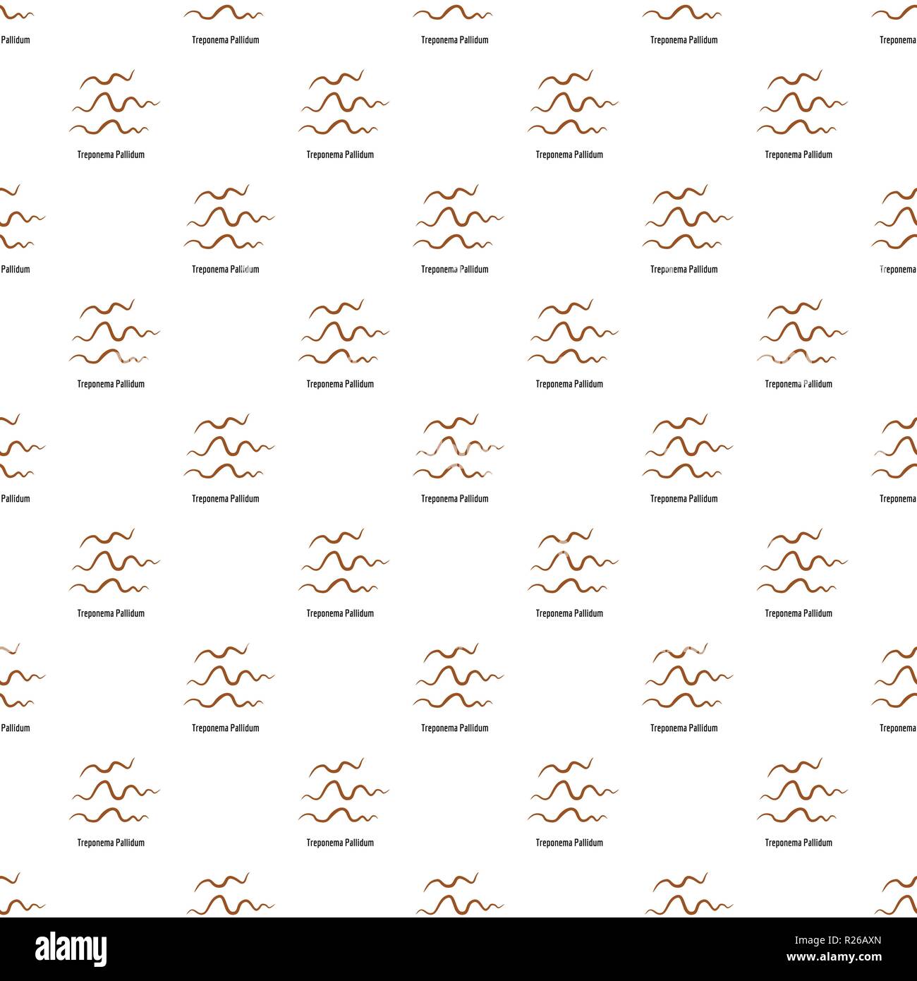 Treponema Pallidum pattern seamless in flat style for any design Stock ...