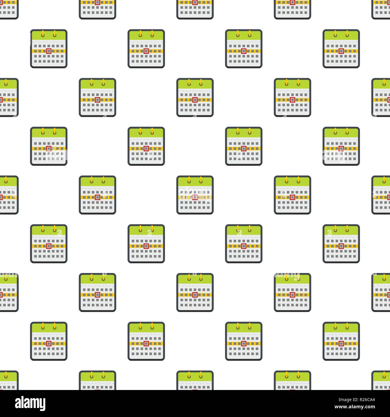 Calendar pattern seamless in flat style for any design Stock Vector ...