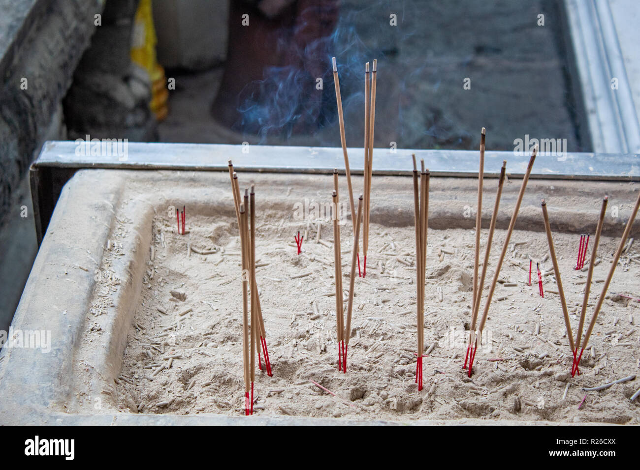 Buddhist incense sticks Stock Photo