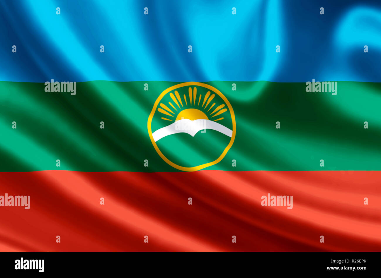 Karachay flag hi-res stock photography and images - Alamy