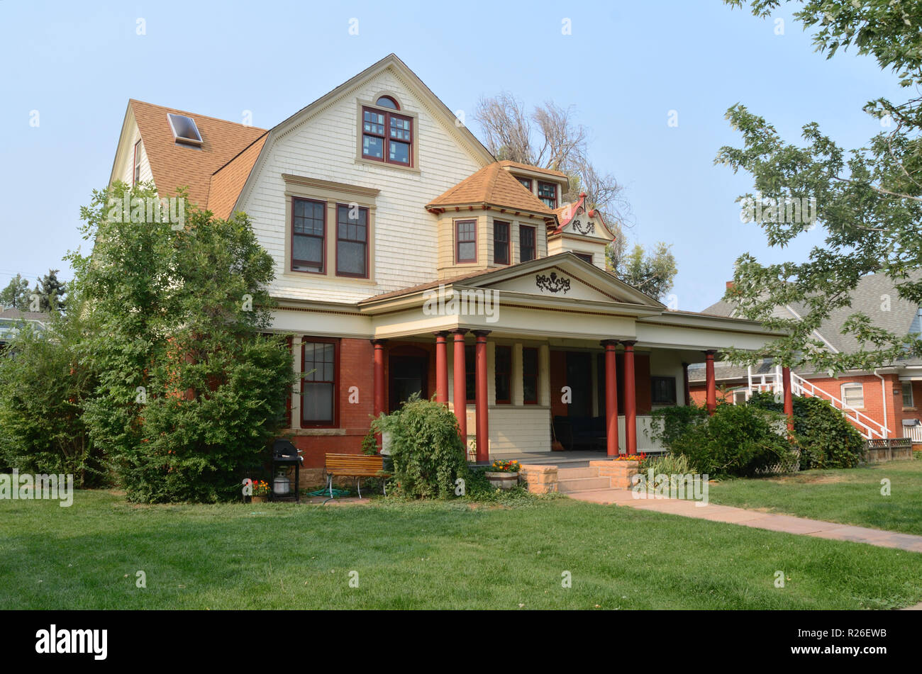 Large home in central Boulder. Converted to condos Stock Photo Alamy