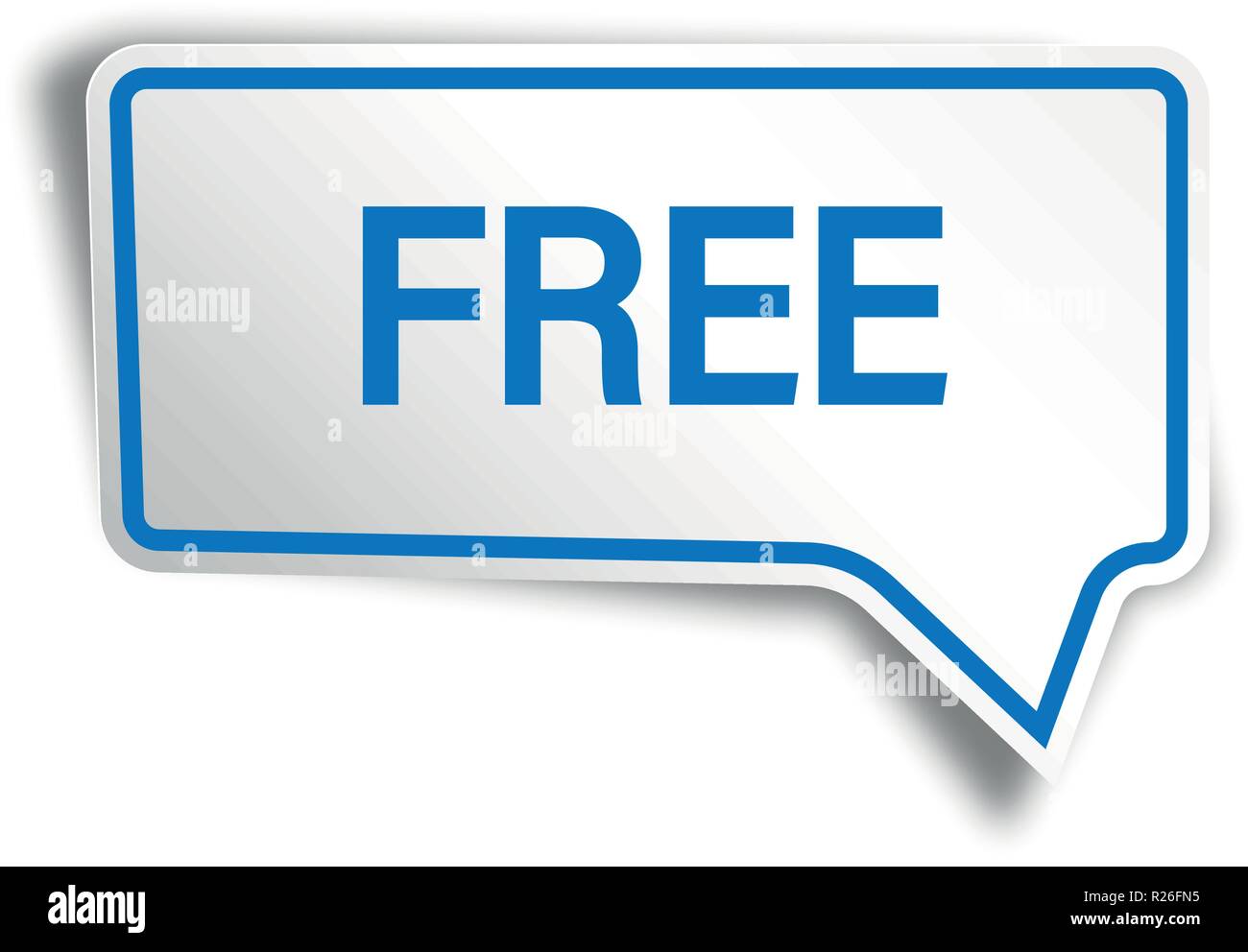 square speech bubble with shadow on white background Stock Vector Image ...
