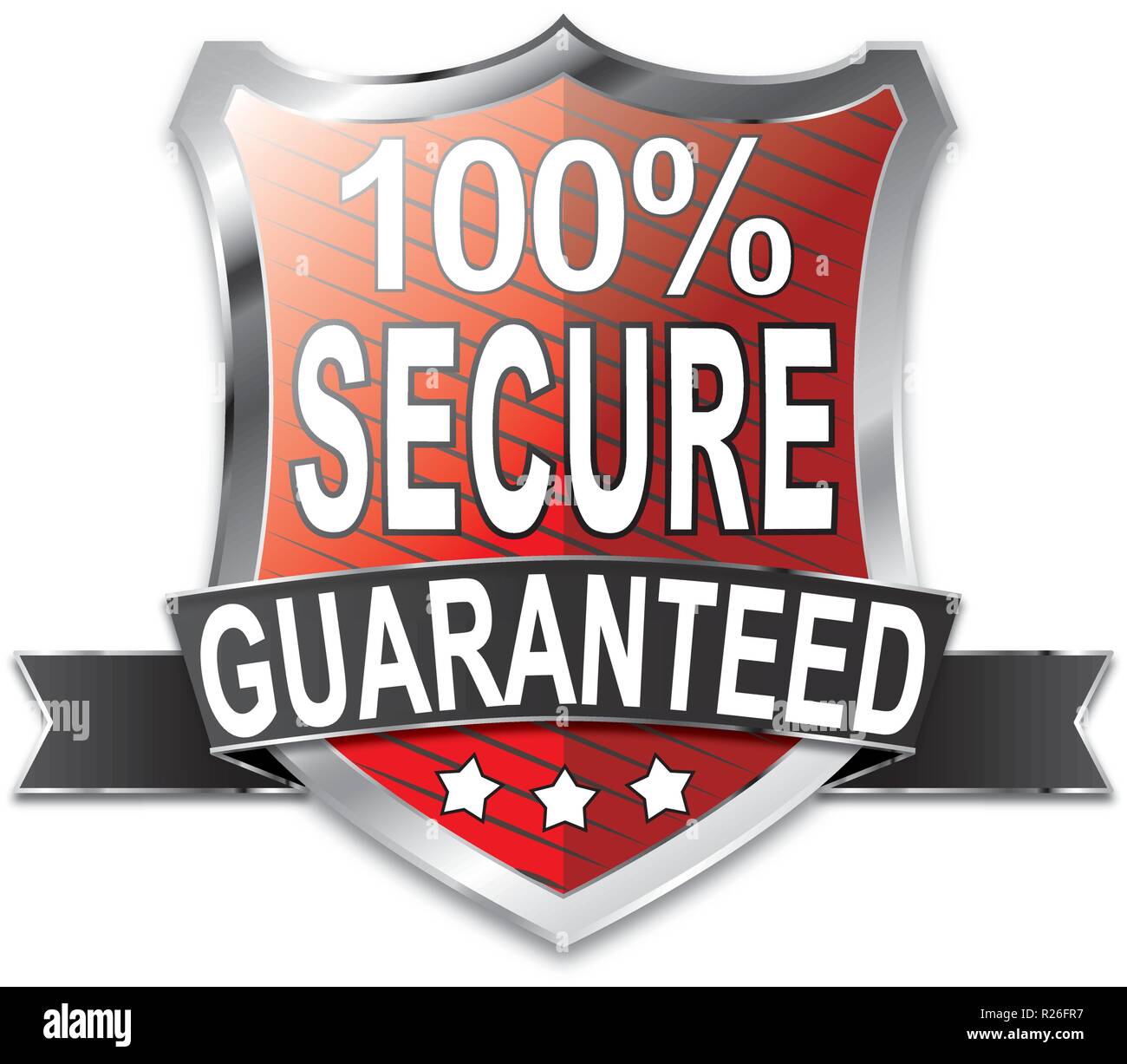 modern shield web icon on white Backgroud Stock Vector