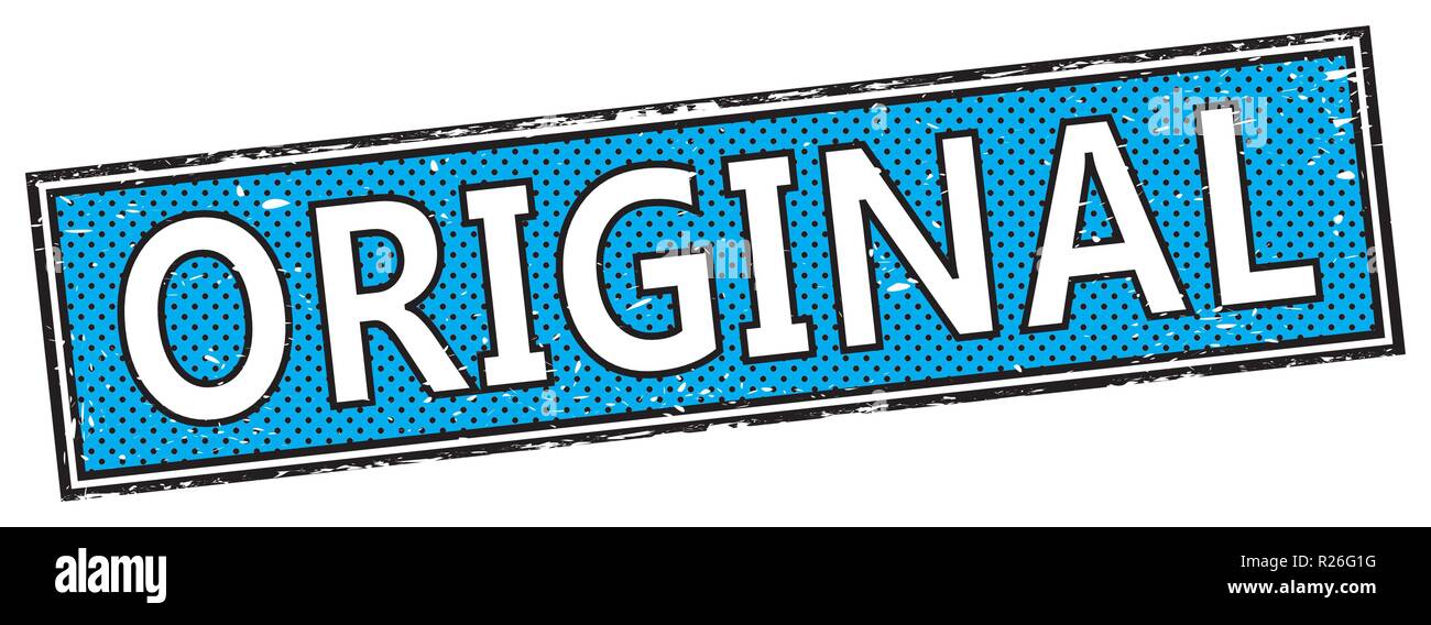 blue square grunge web banner on white Stock Vector