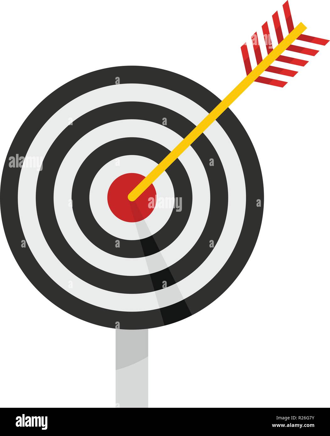 Target icon. Flat illustration of target vector icon for web Stock ...