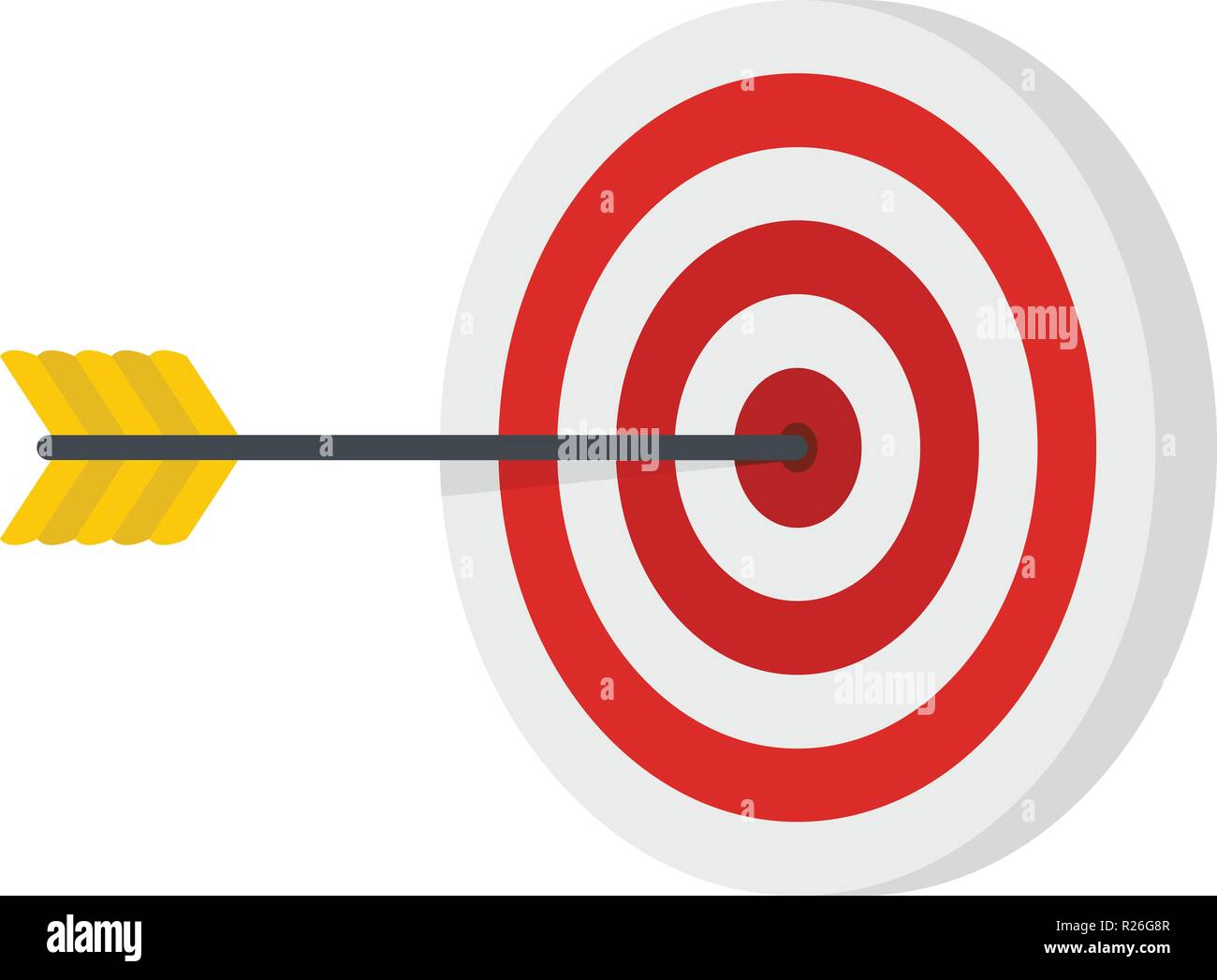 Perfection target icon. Flat illustration of perfection target vector ...