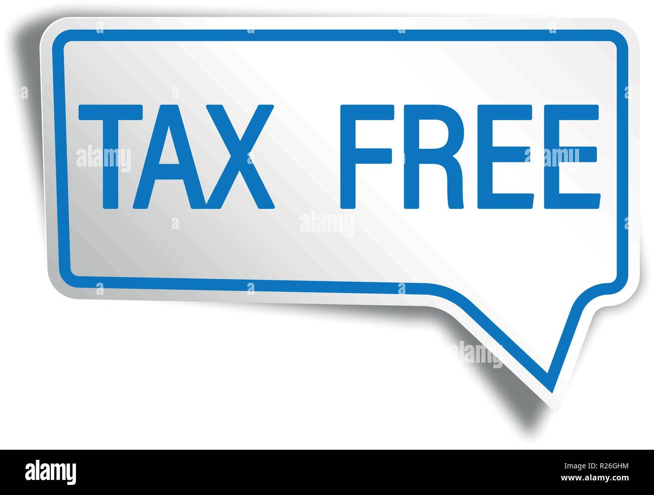 square speech bubble with shadow on white background Stock Vector