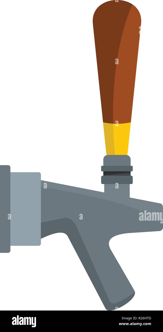 Big tap icon. Flat illustration of big tap vector icon for web Stock Vector