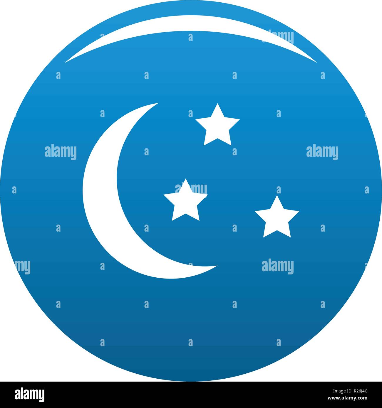 Sleep icon vector blue circle isolated on white background Stock Vector ...