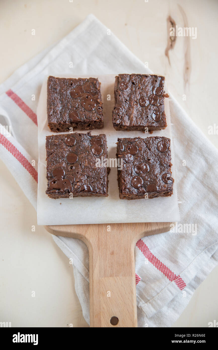 healthy sweet potato brownies Stock Photo Alamy