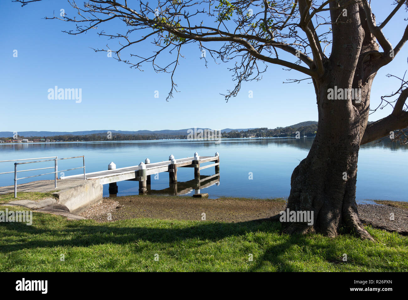 Bolton Point Newcastle on Lake Macquarie Stock Photo