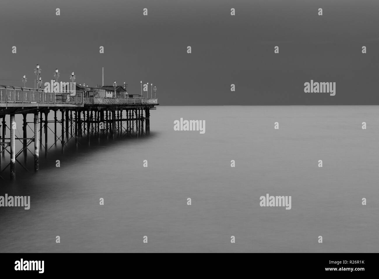 Teignmouth Victorian Grand Pier Stock Photo Alamy